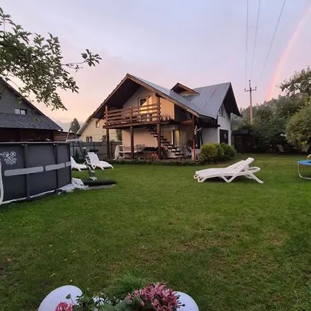 Gonta Kottage, чан - джакузі тераса, вихід в гори * 슬랍스크